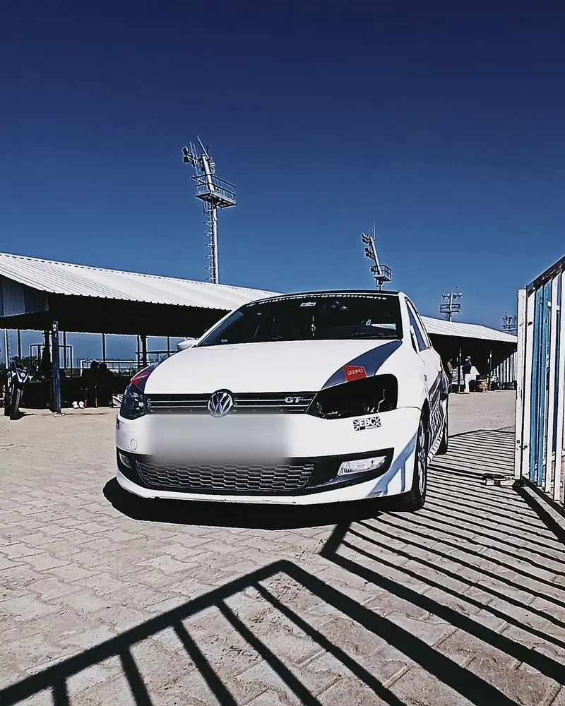 The Engineering Exponent Polo GT in the paddock on a track day